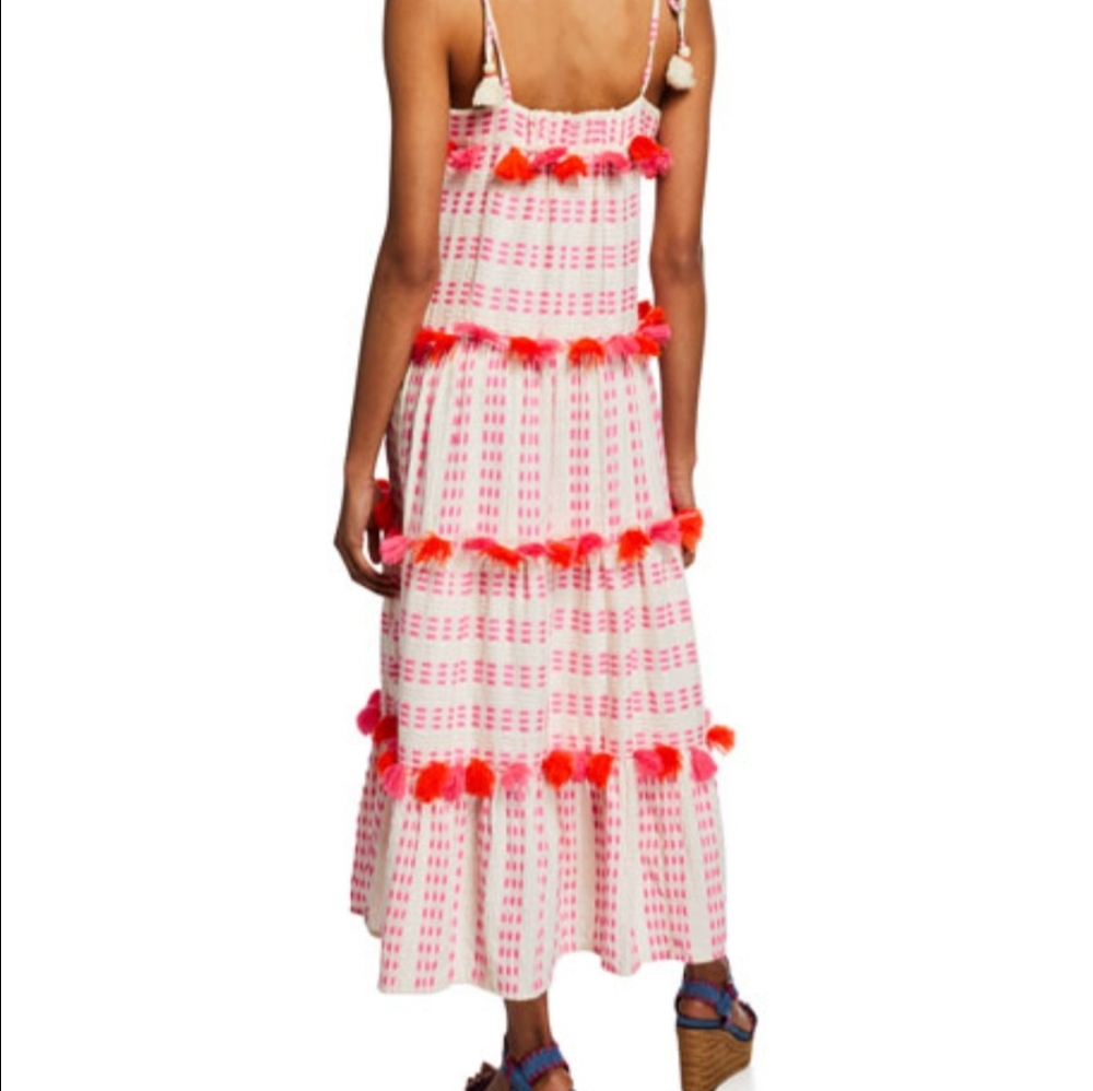 TESSORA Lola Resort Dress Tiered with Tassel - Picture 2 of 4